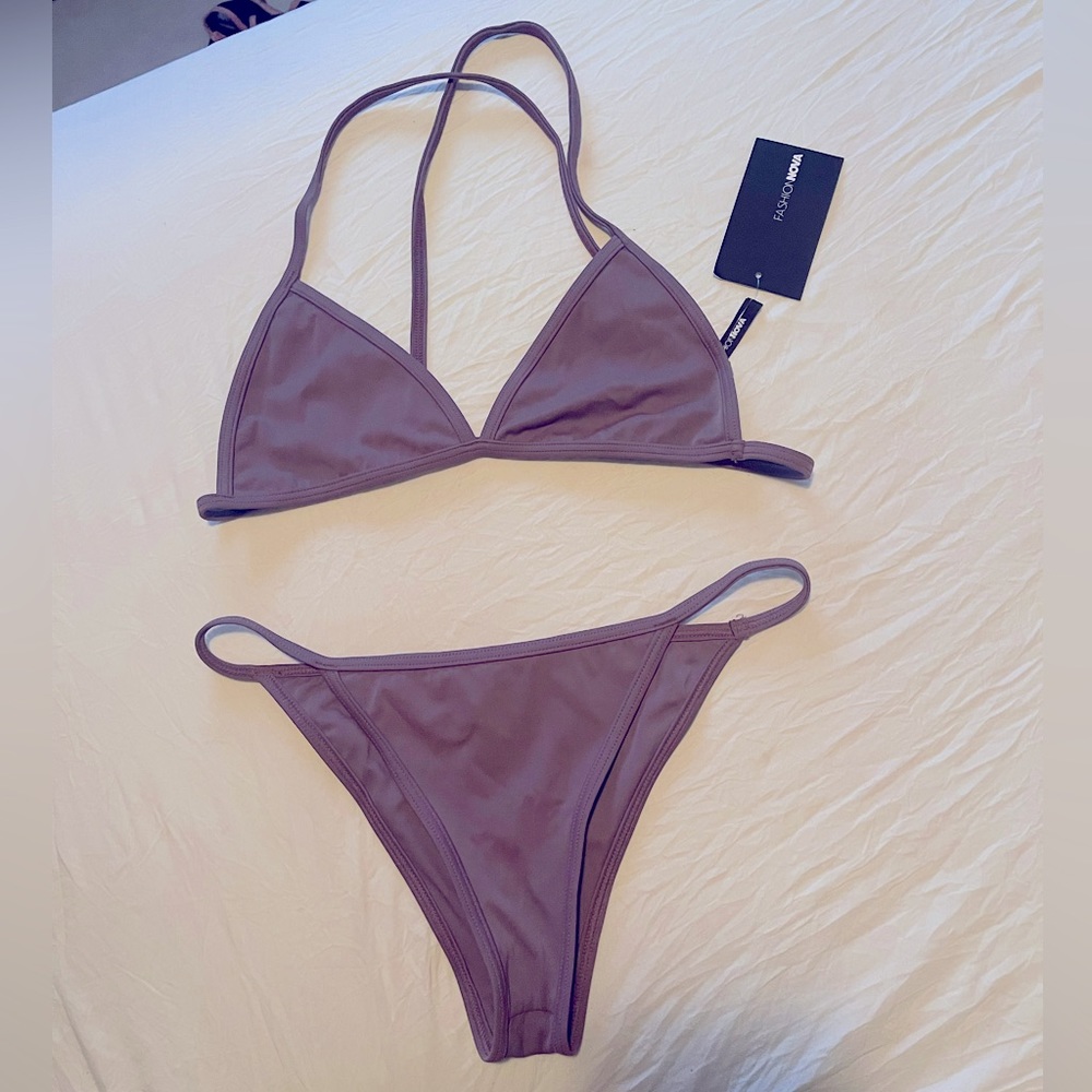 ITTY BITTY TINY BIKINI PURPLE SZ M NWT
